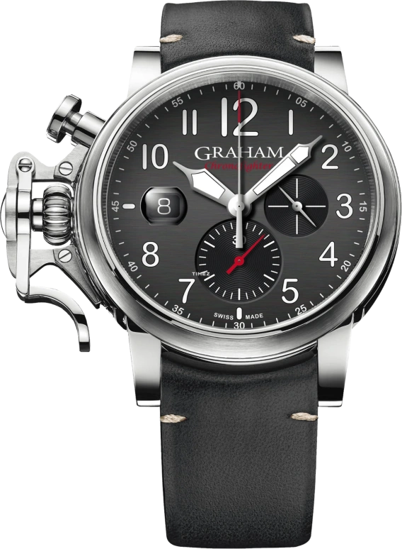 Graham,Chronofighter 47mm,47mm,Stainless Steel,Grey,Automatic,Chronograph,Day,2CVDS,2CVDS.B29A