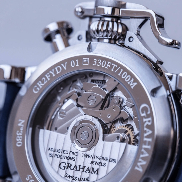 Graham,Chronofighter 44mm,44mm,Stainless Steel,Silver,Automatic,Chronograph,Date,Day,2CVCS,2CVCS.S01A