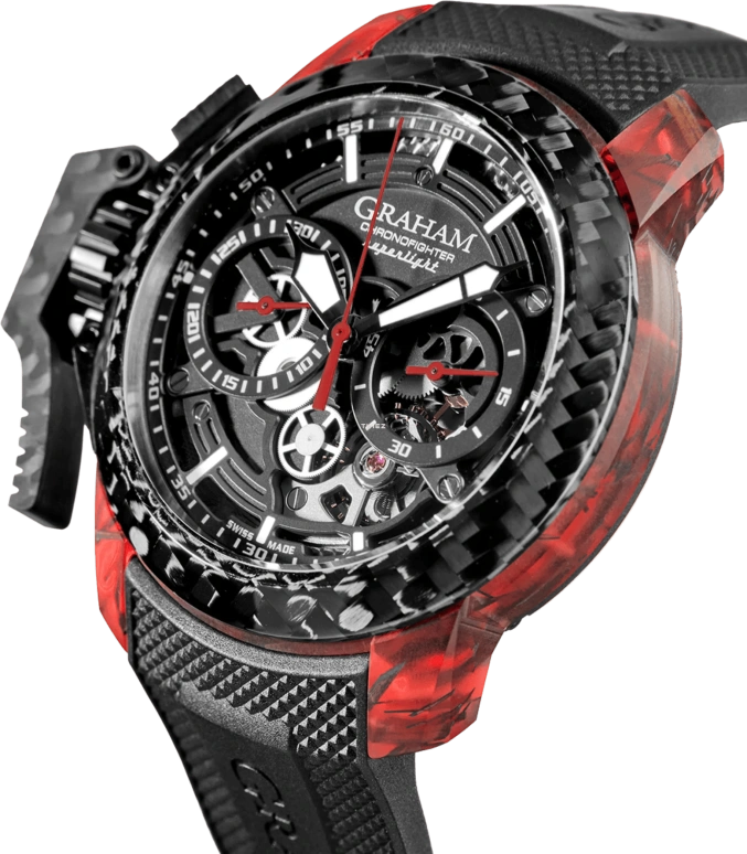 Graham,Chronofighter 47mm,47mm,Carbon,Black,Automatic,Chronograph,Sapphire,Crystal Glass,2CCCK,2CCCK.B41A