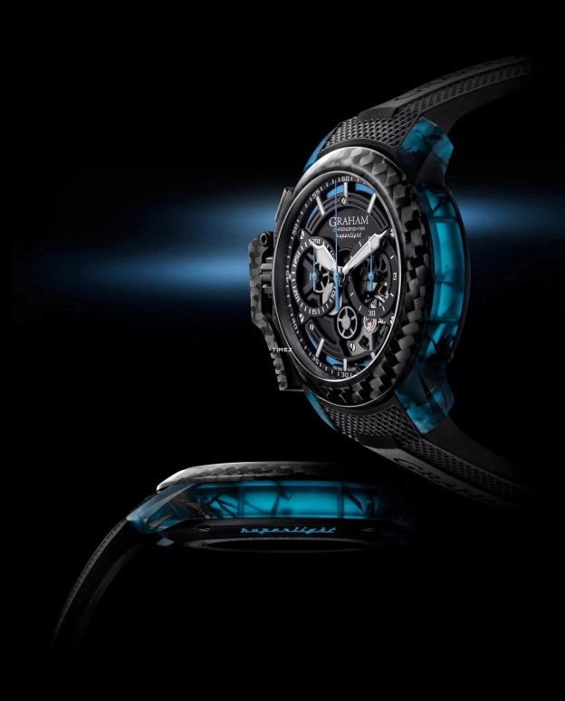 Graham,Chronofighter 47mm,47mm,Carbon,Black,Skeleton,Automatic,Chronograph,Sapphire,Crystal Glass,2CCCK,2CCCK.U01A