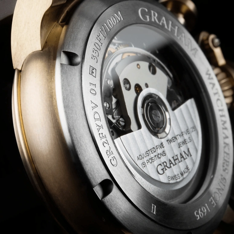 Graham,Chronofighter 44mm,44mm,Bronze,Black,Automatic,Chronograph,Date,Day,2CVAK,2CVAK.B26A