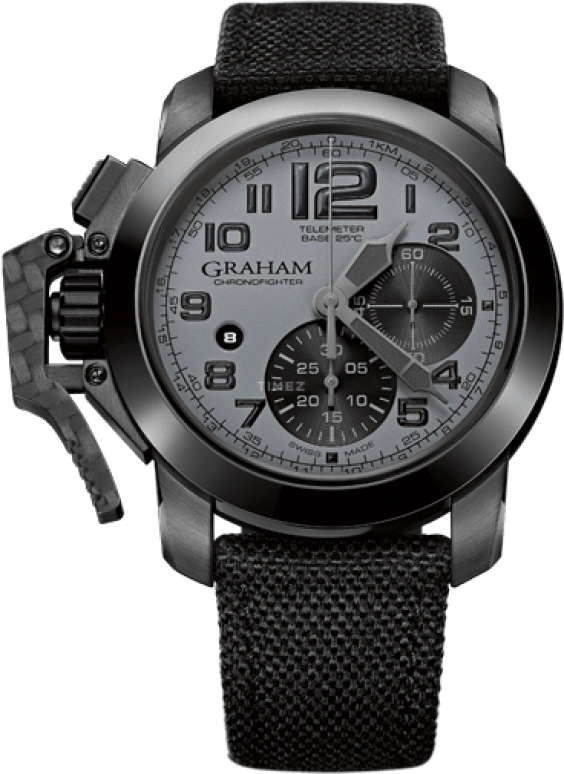 Graham,Chronofighter 47mm,47mm,Ceramic,Carbon,Stainless Steel,Grey,Automatic,Chronograph,Date,2CCAU,2CCAU.S01A