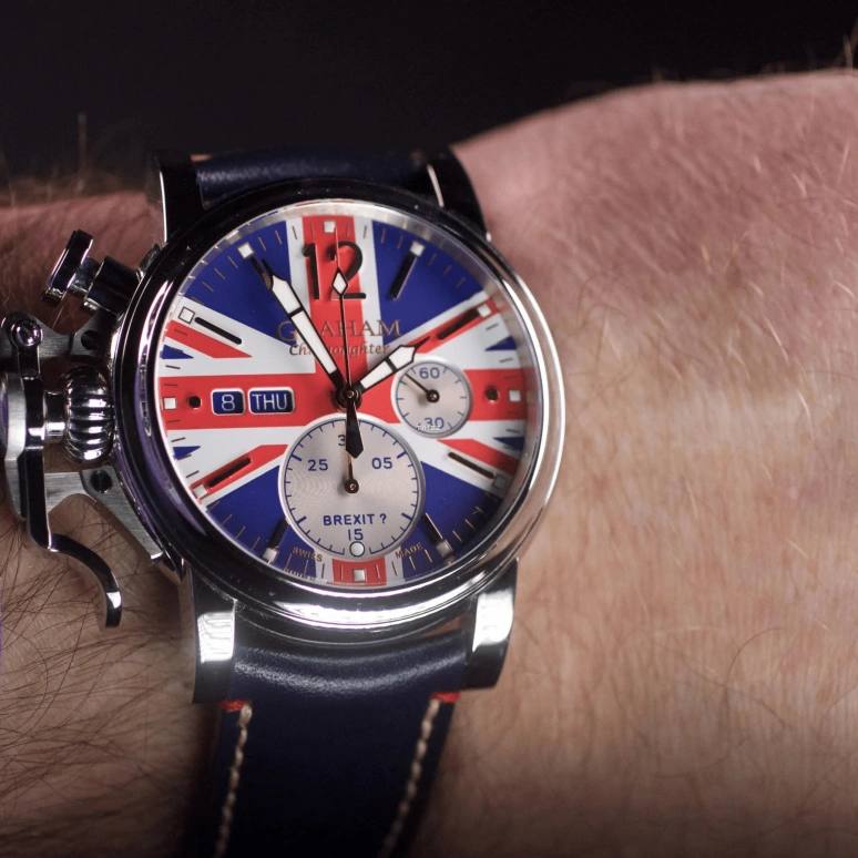 Graham,Chronofighter 44mm,44mm,Stainless Steel,Multi-Color,Automatic,Chronograph,Date,Day,2CVAS,2CVAS.U12A