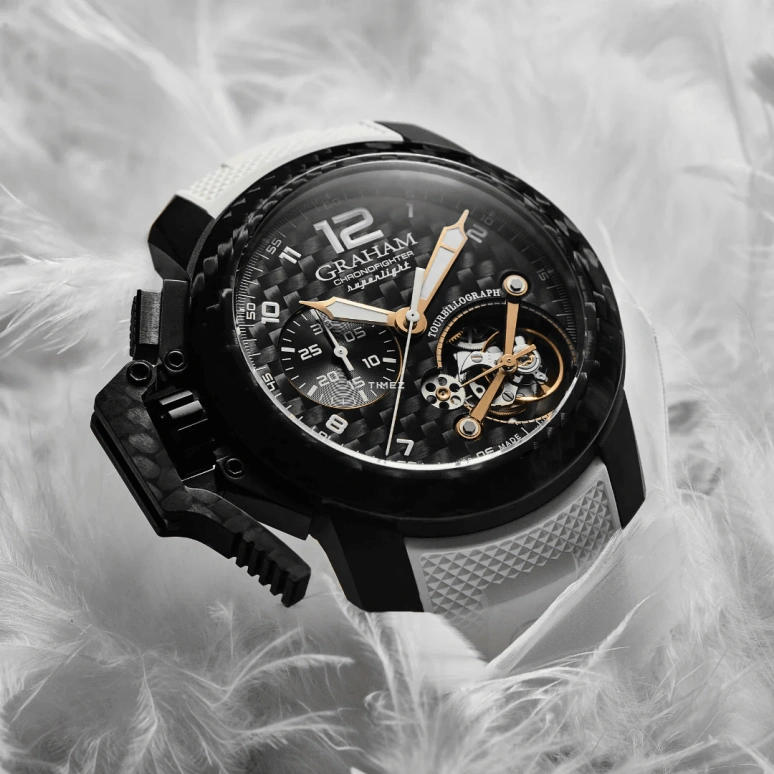 Graham,Chronofighter 47mm,47mm,Carbon,Black,Automatic,Chronograph,Tourbillon,2CCBK,2CCBK.B35A