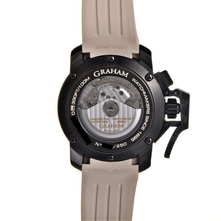 Graham,Chronofighter 47mm,47mm,Ceramic,Carbon,Stainless Steel,Black,Automatic,Chronograph,Day,2CCAU,2CCAU.B12A.K93N