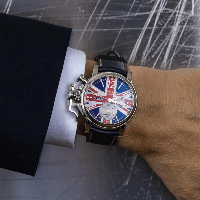 Graham,Chronofighter 44mm,44mm,Stainless Steel,Multi-Color,Automatic,Chronograph,Date,Day,2CVAS,2CVAS.U12A