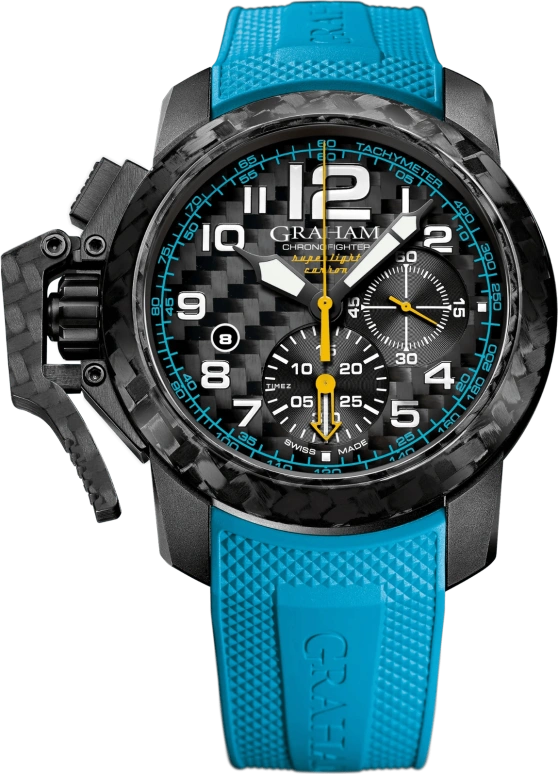 Graham,Chronofighter 47mm,47mm,Carbon,Black,Automatic,Chronograph,Day,2CCBK,2CCBK.B30A