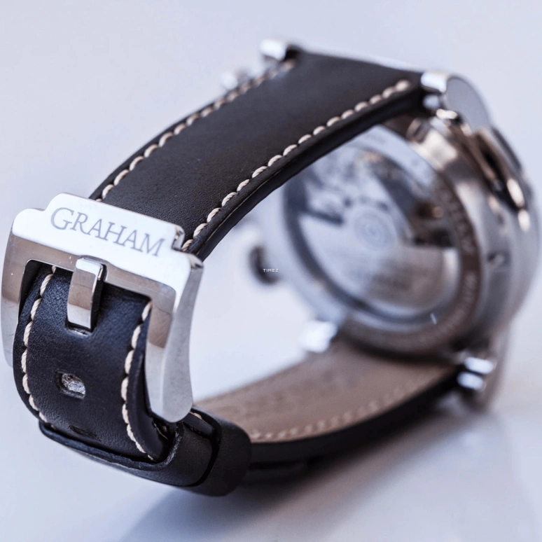 Graham,Chronofighter 44mm,44mm,Stainless Steel,Black,Automatic,Chronograph,Date,Day,2CVAS,2CVAS.B01A