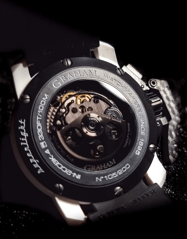 Graham,Chronofighter 47mm,47mm,Carbon,Black,Skeleton,Automatic,Chronograph,Sapphire,Crystal Glass,2CCCK,2CCCK.W01A