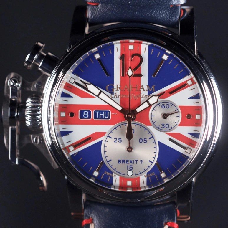 Graham,Chronofighter 44mm,44mm,Stainless Steel,Multi-Color,Automatic,Chronograph,Date,Day,2CVAS,2CVAS.U12A