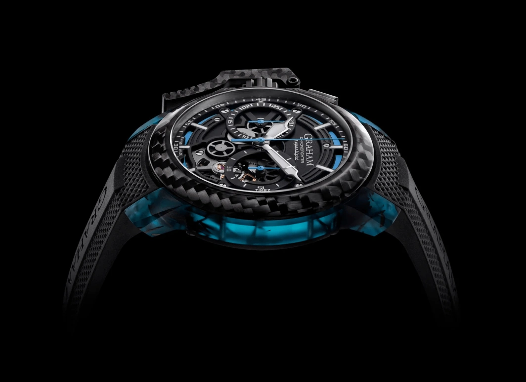 Graham,Chronofighter 47mm,47mm,Carbon,Black,Skeleton,Automatic,Chronograph,Sapphire,Crystal Glass,2CCCK,2CCCK.U01A
