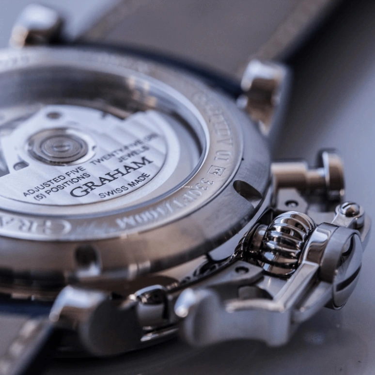 Graham,Chronofighter 44mm,44mm,Stainless Steel,Black,Automatic,Chronograph,Date,Day,2CVAS,2CVAS.B32A