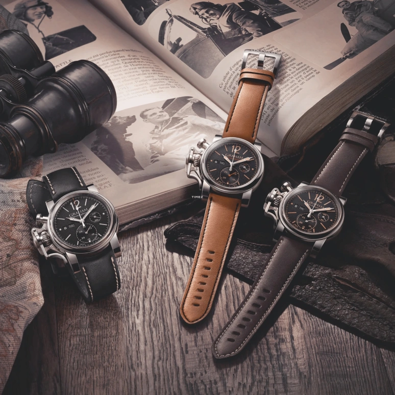 Graham,Chronofighter 44mm,44mm,Stainless Steel,Black,Automatic,Chronograph,Date,Day,2CVAS,2CVAS.B03A