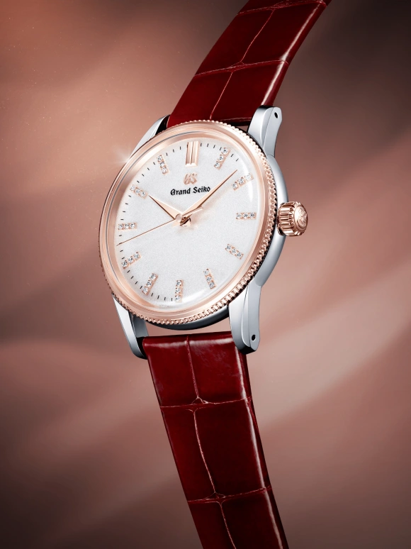 Grand Seiko,Elegance 34mm,34mm,Rose Gold,Silver White,Quartz,In-house Caliber,Sapphire,Crystal Glass,SBGX346G