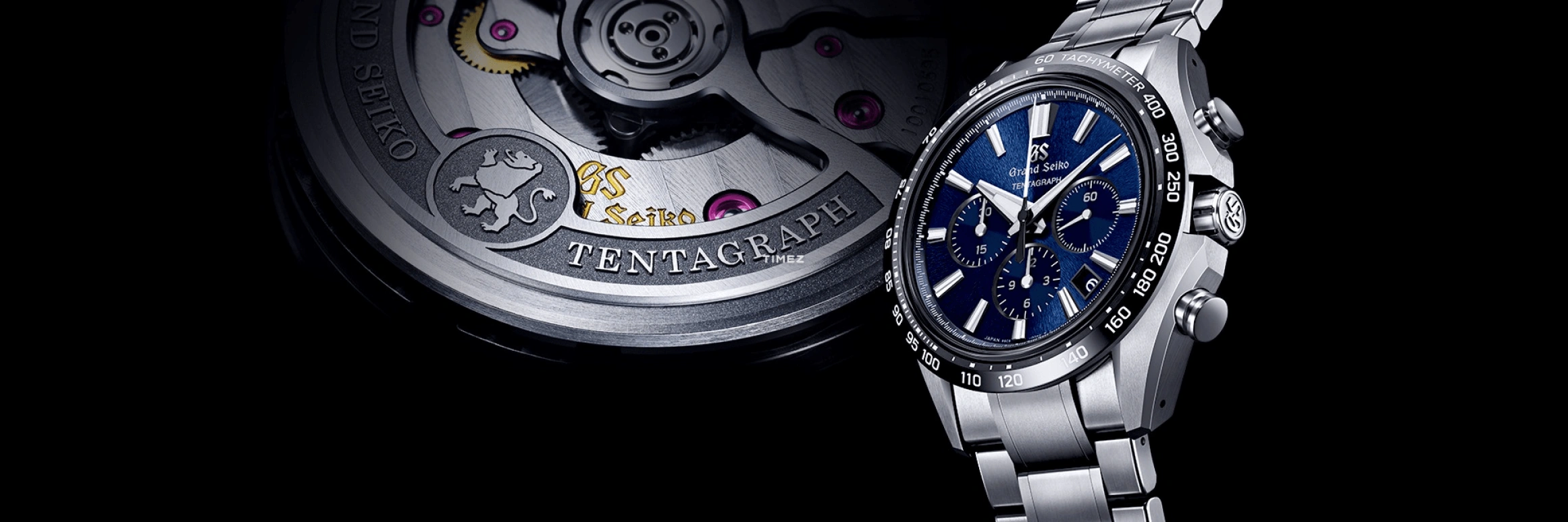 Grand Seiko,Evolution 9 43.20mm,43.20mm,Titanium,Dark Blue,Automatic,Chronograph,Day,Anti-magnetic,SLGC001G