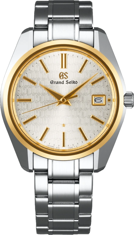 Grand Seiko,Quartz 40mm,40mm,Yellow Gold,Stainless Steel,Silver,Quartz,Date,In-house Caliber,SBGV238
