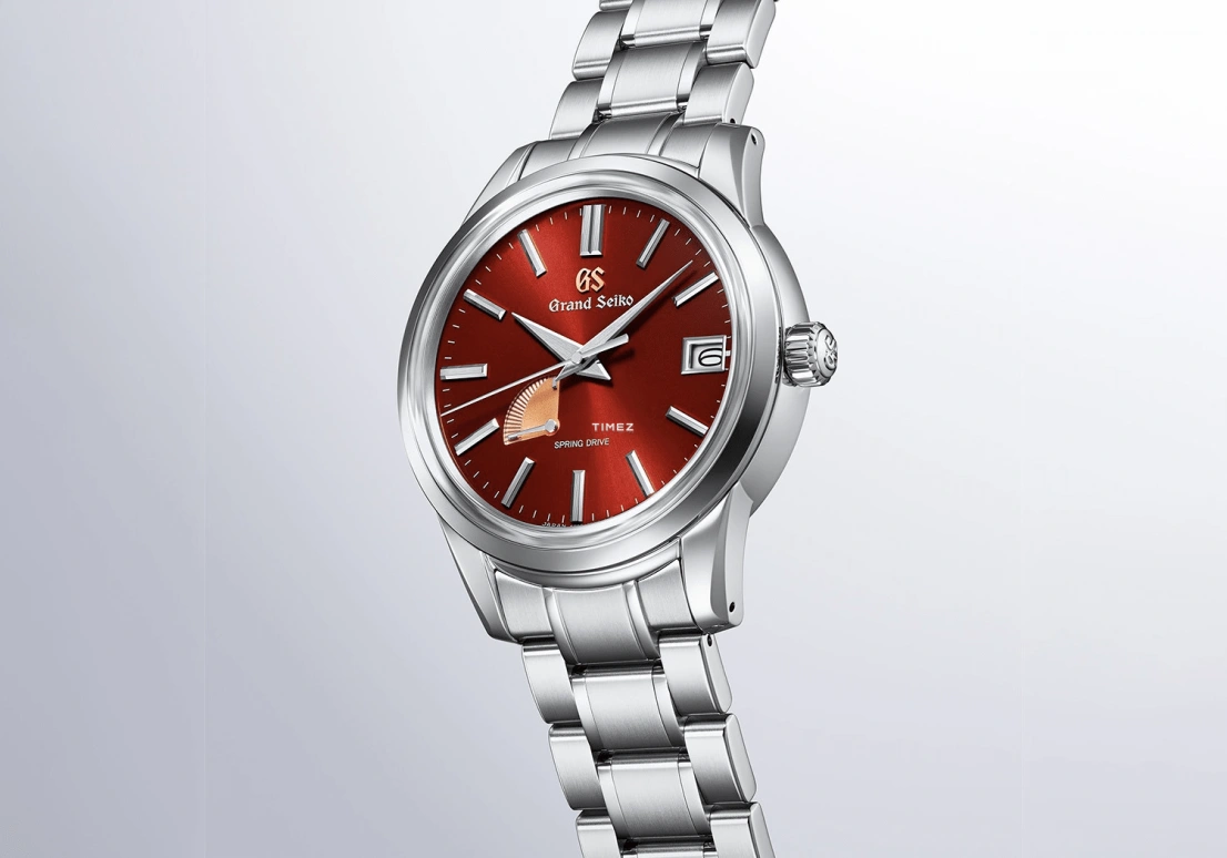Grand Seiko,Elegance 40.20mm,40.20mm,Stainless Steel,Red,Spring Drive,Day,Power Reserve Indicator,SBGA499G