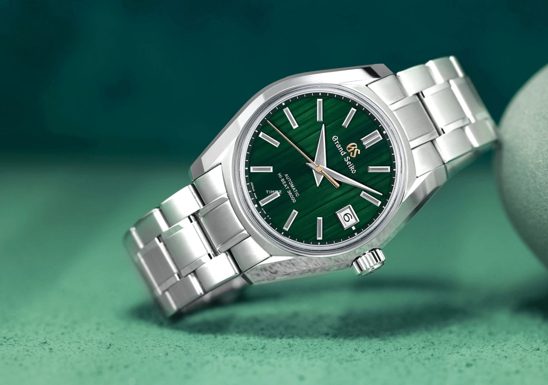 Grand Seiko,Heritage 40mm,40mm,Stainless Steel,Green,Automatic,Day,55hours,SBGH305G