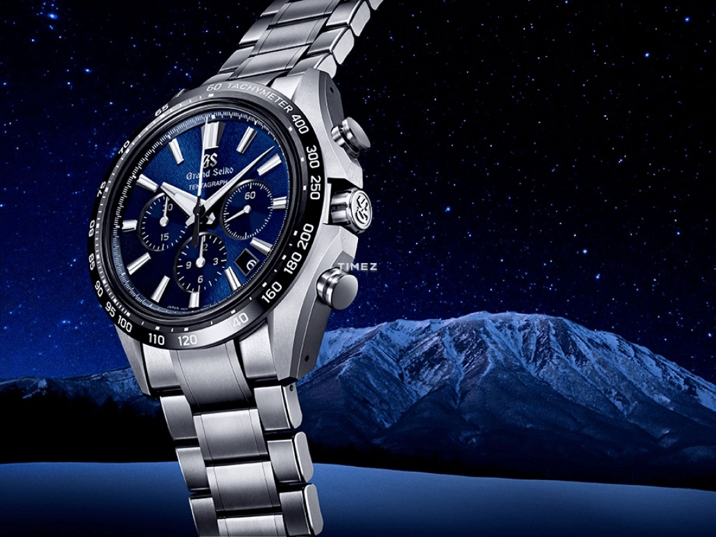 Grand Seiko,Evolution 9 43.20mm,43.20mm,Titanium,Dark Blue,Automatic,Chronograph,Day,Anti-magnetic,SLGC001G