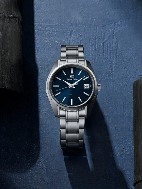 Grand Seiko,Heritage 40mm,40mm,Stainless Steel,Blue,Quartz,Day,In-house Caliber,SBGP005G