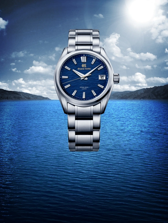 Grand Seiko,Spring Drive 40mm,40mm,Stainless Steel,Blue,Spring Drive,Date,Power Reserve Indicator,SLGA007