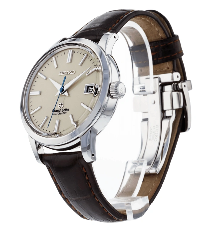 Grand Seiko,Grand Seiko 39.50mm,39.50mm,Stainless Steel,Beige,Automatic,Day,In-house Caliber,SBGR061G