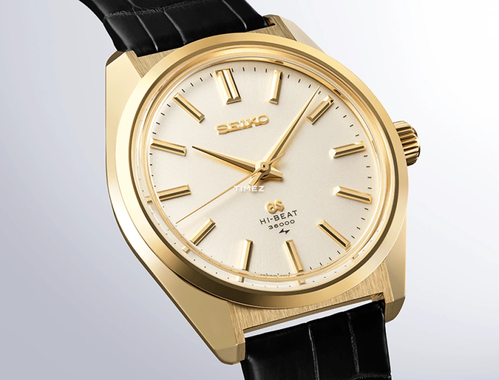 Grand Seiko,Grand Seiko 38.80mm,38.80mm,Yellow Gold,Champagne,Handwound,Power Reserve Indicator,80hours,SLGW004J