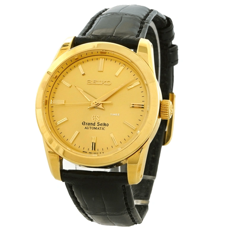 Grand Seiko,Other 35mm,35mm,Stainless Steel,Gold,Automatic,Anti-magnetic,In-house Caliber,SBGR002J