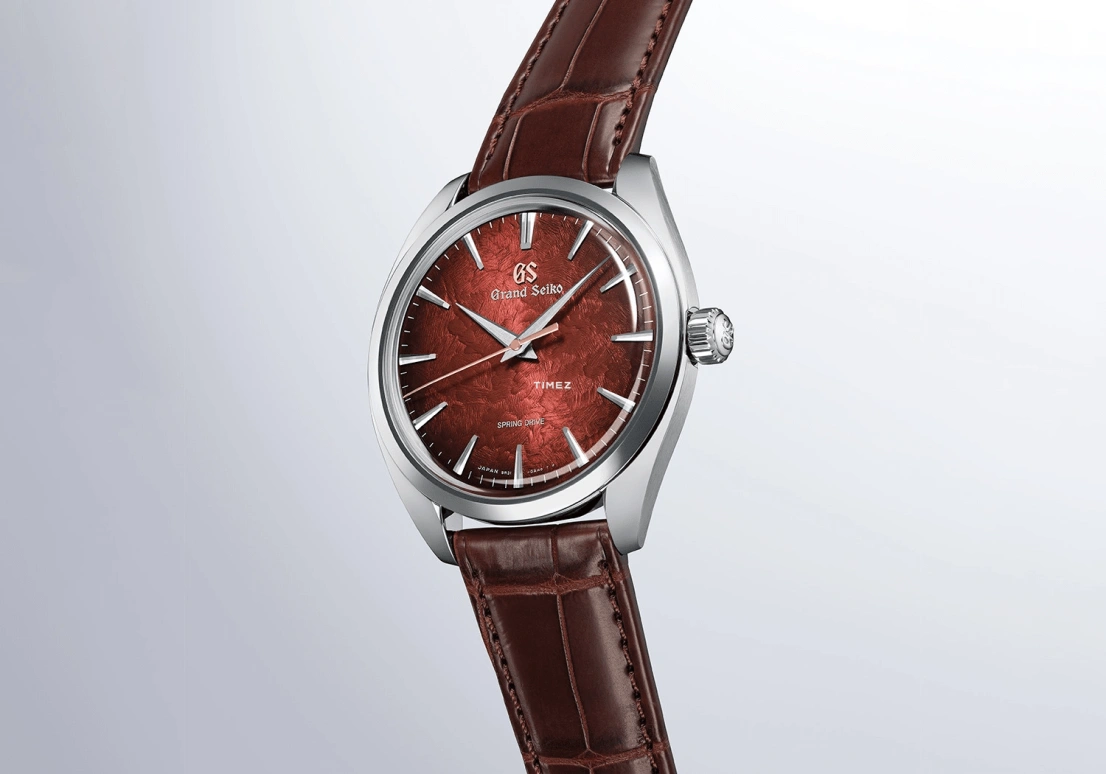 Grand Seiko,Elegance 38.50mm,38.50mm,Stainless Steel,Red,Spring Drive,Handwound,In-house Caliber,Sapphire,Crystal Glass,SBGY035G