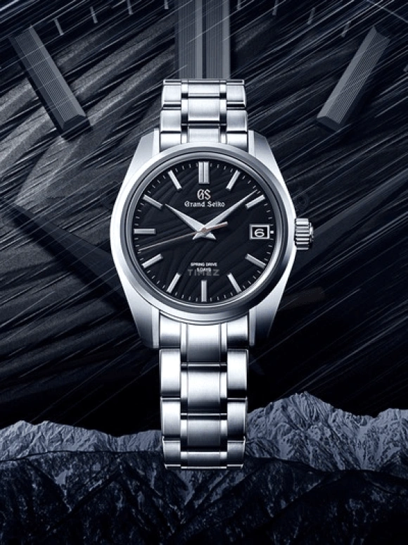 Grand Seiko,Heritage 40mm,40mm,Stainless Steel,Black,Spring Drive,120hours,In-house Caliber,SLGA013