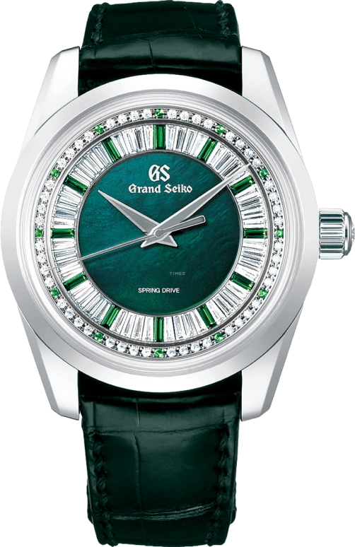 Grand Seiko,Spring Drive 43mm,43mm,Platinum,Green,Spring Drive,Power Reserve Indicator,192hours,SBGD207