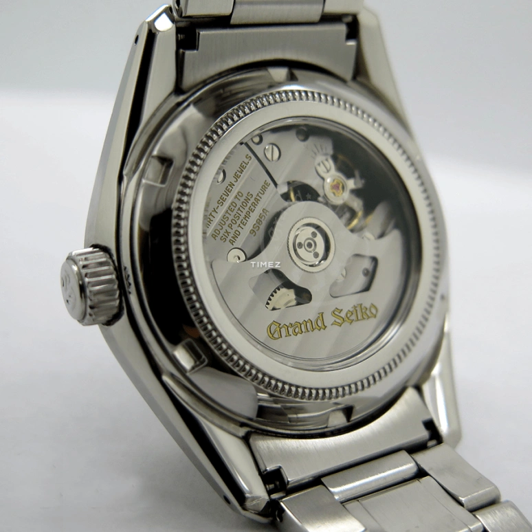 Grand Seiko,Grand Seiko 40mm,40mm,Stainless Steel,Black,Automatic,Day,55hours,SBGH005G