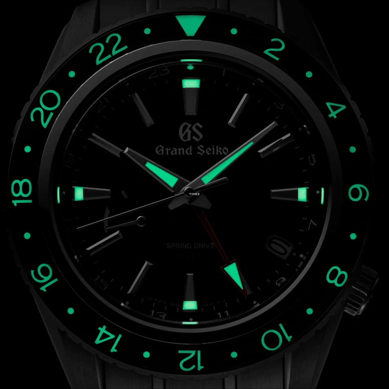 Grand Seiko,Sport 44mm,44mm,Stainless Steel,Black,Spring Drive,Day,Power Reserve Indicator,Dule Time,Anti-magnetic,72hours,In-house Caliber,SBGE201G