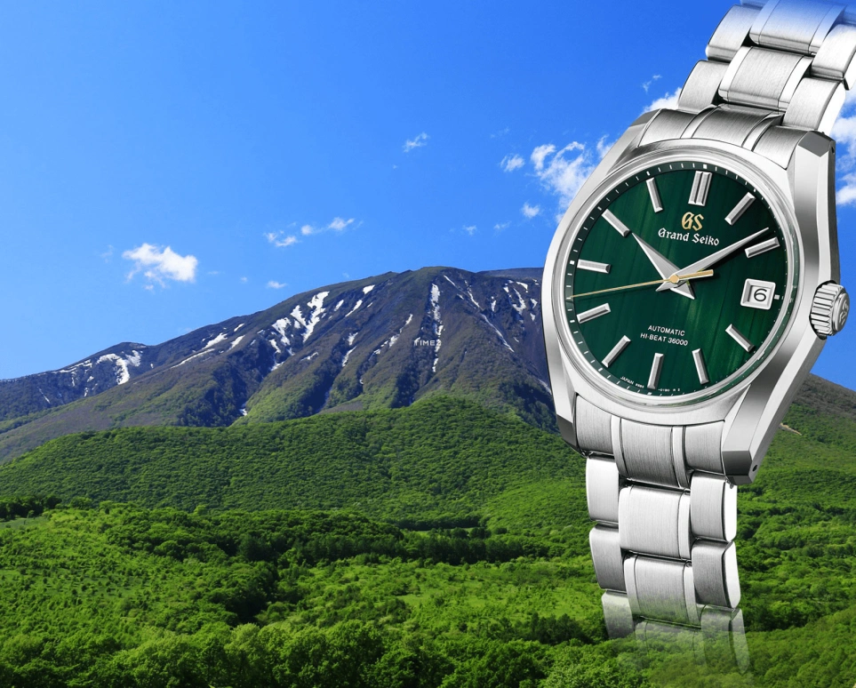 Grand Seiko,Heritage 40mm,40mm,Stainless Steel,Green,Automatic,Day,55hours,SBGH305G