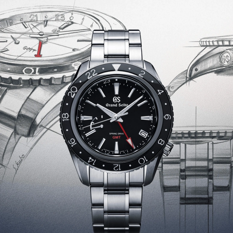 Grand Seiko,Sport 44mm,44mm,Stainless Steel,Black,Spring Drive,Day,Power Reserve Indicator,Dule Time,Anti-magnetic,72hours,In-house Caliber,SBGE201G