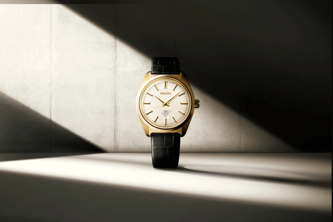 Grand Seiko,Grand Seiko 38.80mm,38.80mm,Yellow Gold,Champagne,Handwound,Power Reserve Indicator,80hours,SLGW004J