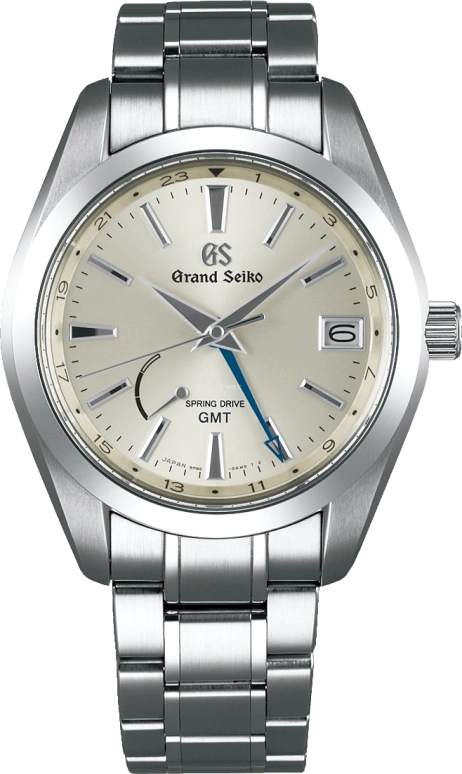 Grand Seiko,Spring Drive 41mm,41mm,Stainless Steel,Beige,Spring Drive,Day,Power Reserve Indicator,Dule Time,SBGE205G