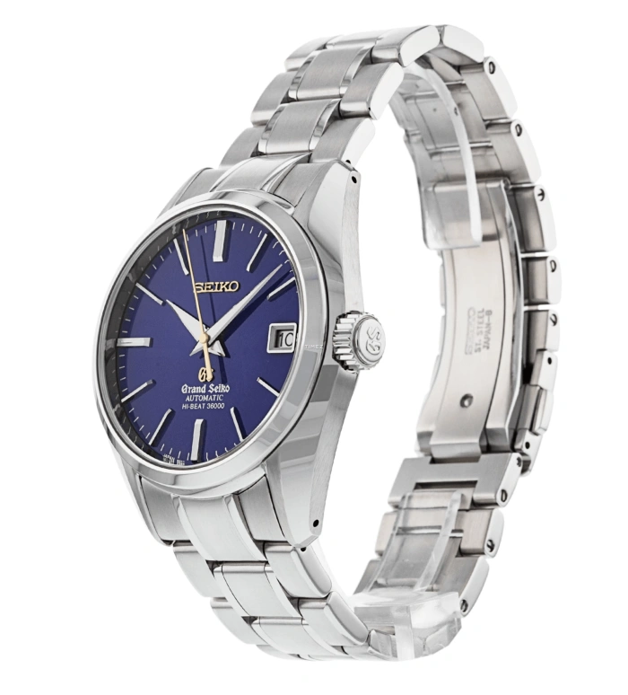 Grand Seiko,Grand Seiko 40mm,40mm,Stainless Steel,Blue,Automatic,Day,55hours,SBGH051G