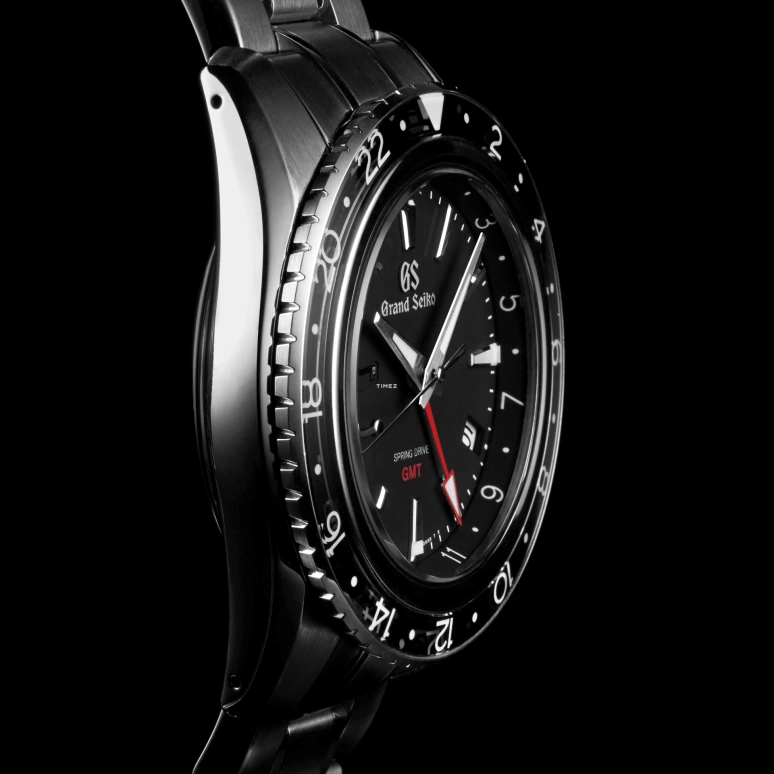 Grand Seiko,Sport 44mm,44mm,Stainless Steel,Black,Spring Drive,Day,Power Reserve Indicator,Dule Time,Anti-magnetic,72hours,In-house Caliber,SBGE201G