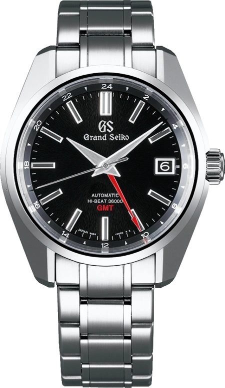 Grand Seiko,Mechanical 40mm,40mm,Stainless Steel,Black,Automatic,Day,Dule Time,SBGJ203G