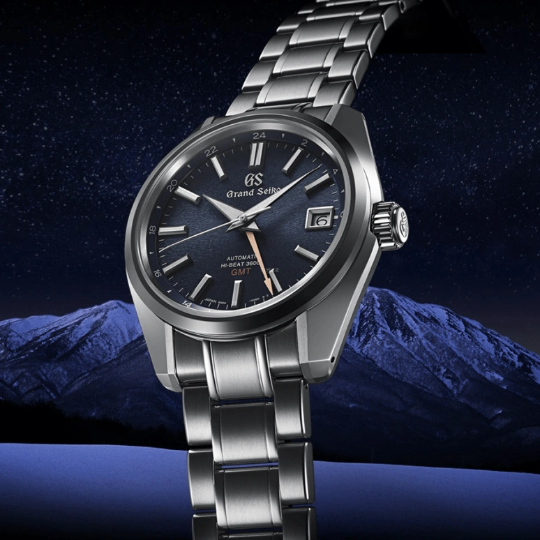 Grand Seiko,Heritage 40mm,40mm,Stainless Steel,Blue,Automatic,Day,Dule Time,SBGJ235G