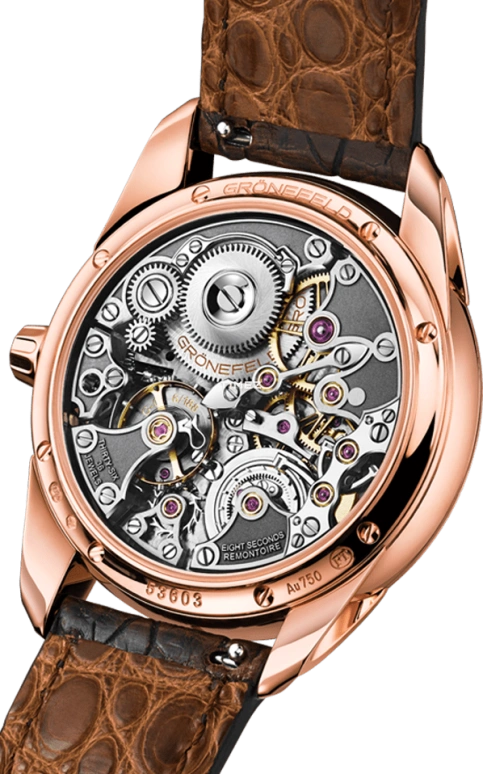 Grönefeld,1941 Remontoire 39.50mm,39.50mm,Red Gold,Silver,Cream,Handwound,35hours,In-house Caliber,1941 Remontoire Bespoke Guilloche RG