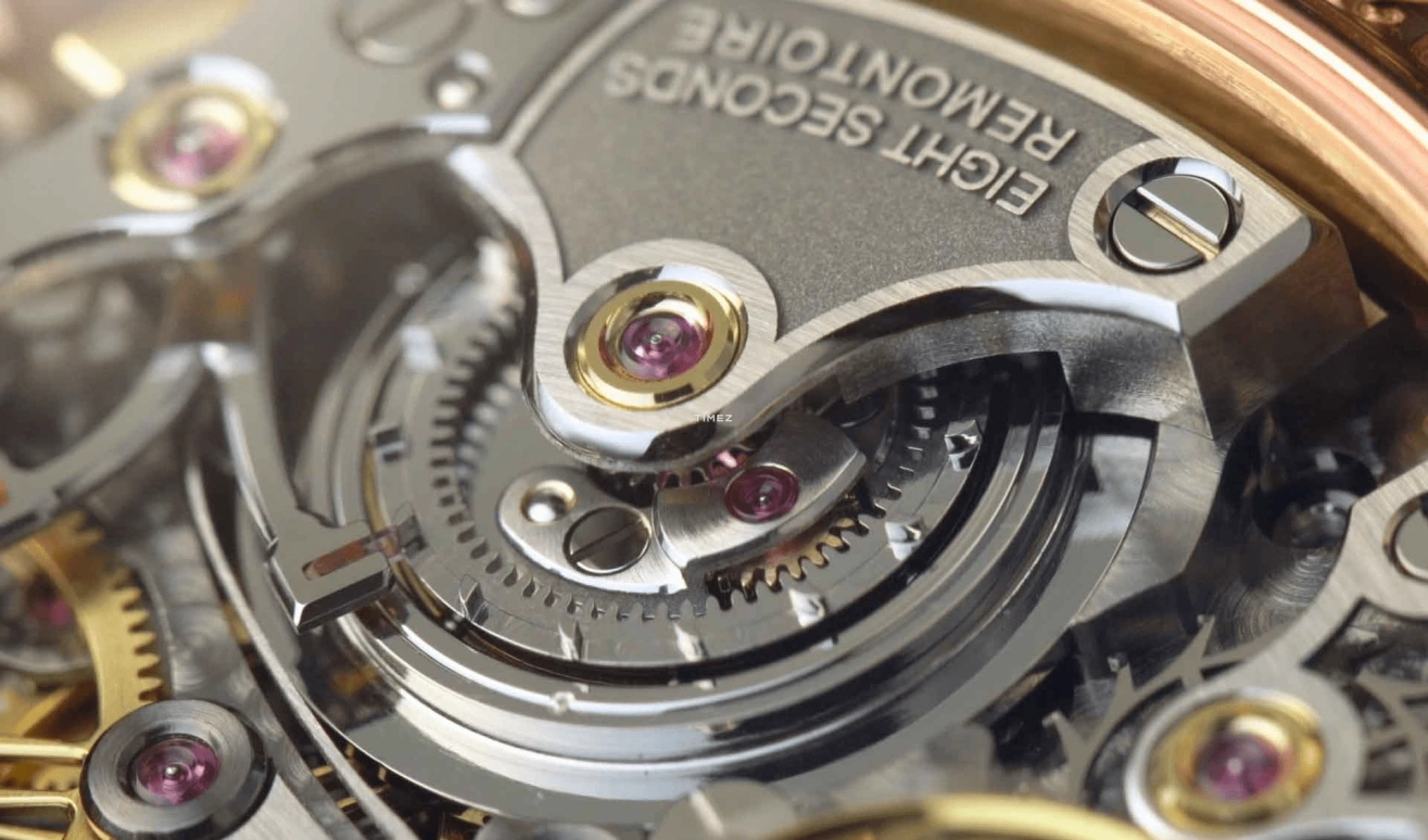Grönefeld,1941 Remontoire 39.50mm,39.50mm,Red Gold,Antique Silver,Handwound,Constant Force Mechanism,35hours,1941 Remontoire Constant Force Rhodium Dial RG