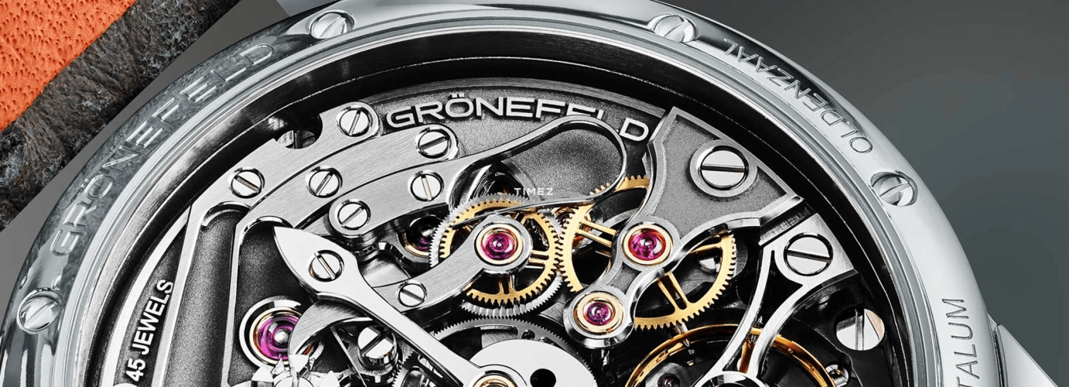 Grönefeld,1941 Grönograaf 40mm,40mm,Stainless Steel,Silver White,Grey,Handwound,Chronograph,Power Reserve Indicator,1941 Gronograaf ST