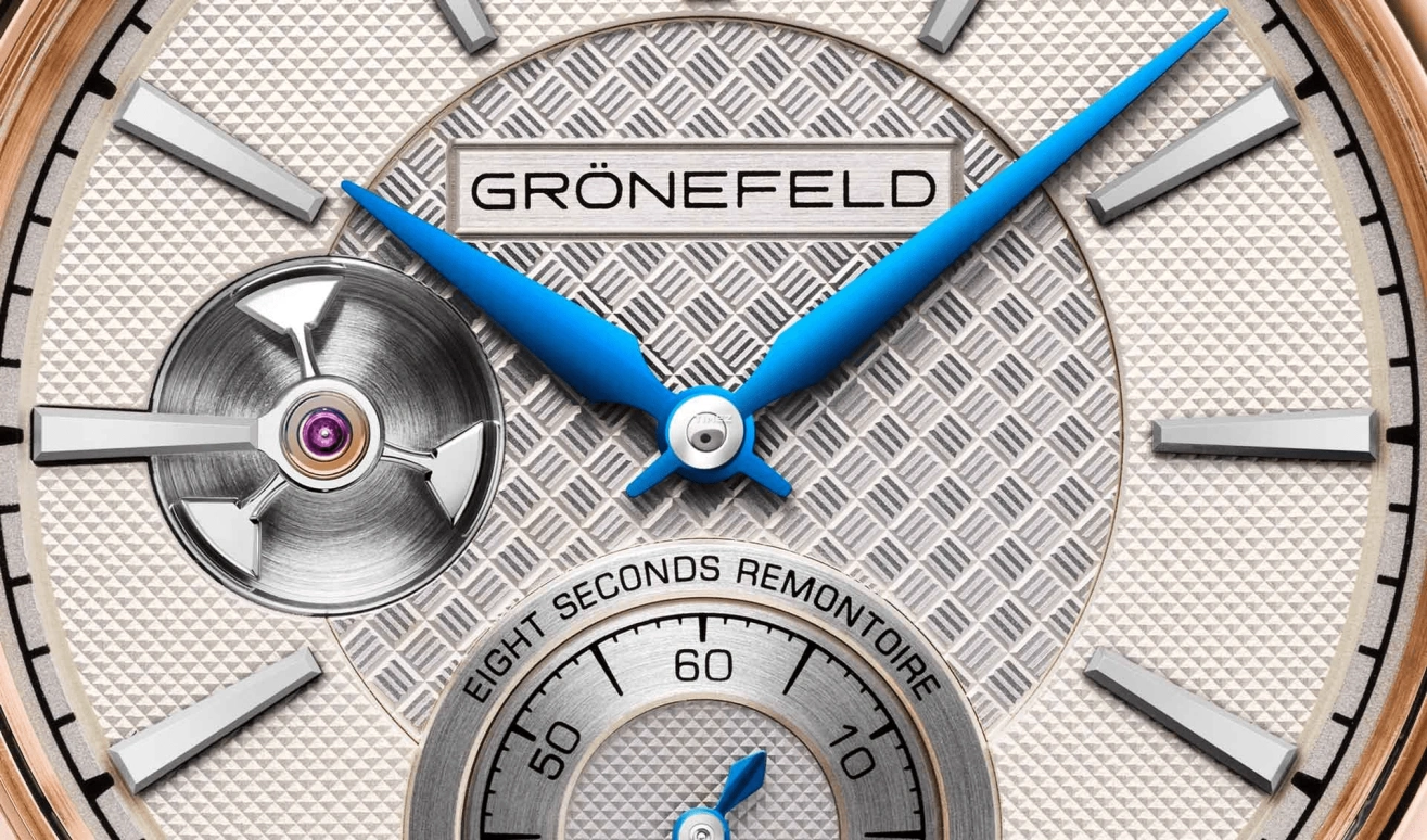 Grönefeld,1941 Remontoire 39.50mm,39.50mm,Red Gold,Silver,Cream,Handwound,35hours,In-house Caliber,1941 Remontoire Bespoke Guilloche RG