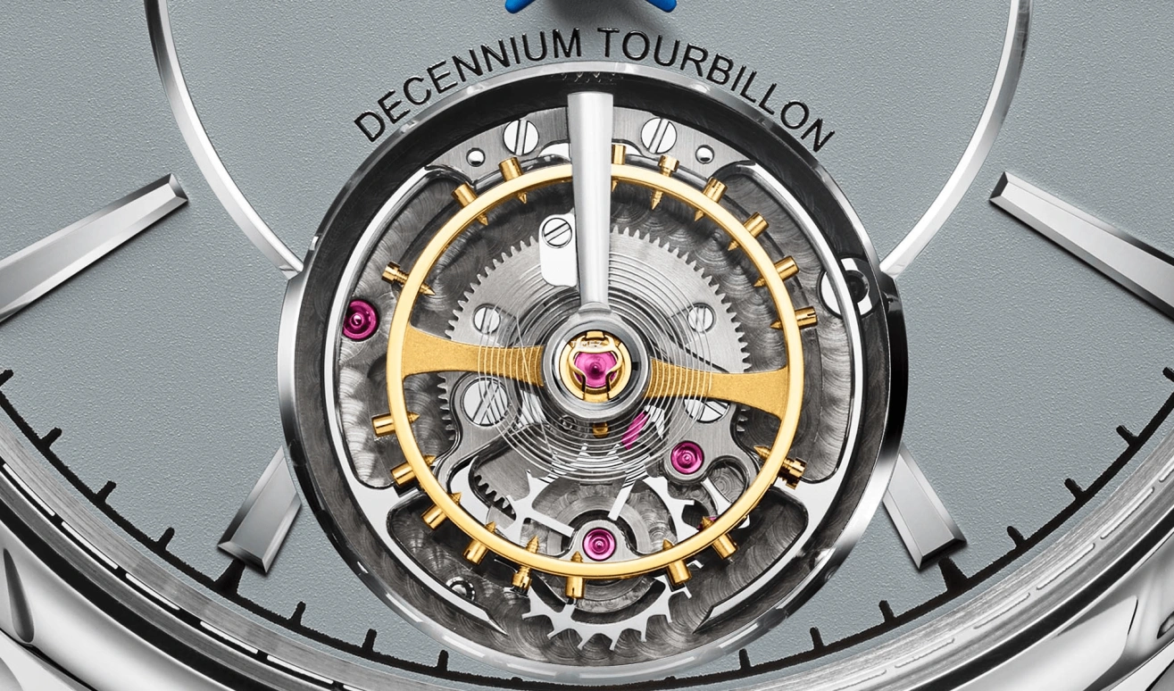 Grönefeld,Decennium Tourbillon 39.50mm,39.50mm,Platinum,Grey,Automatic,Tourbillon,56hours,1941 Decennium Automatic Tourbillon