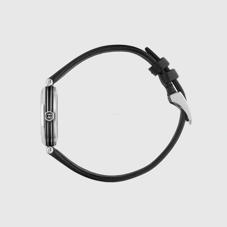 GUCCI,Model 2000 24mm,24mm,Stainless Steel,Black,Quartz,Sapphire,Crystal Glass,Round,814049 I18G0 8489