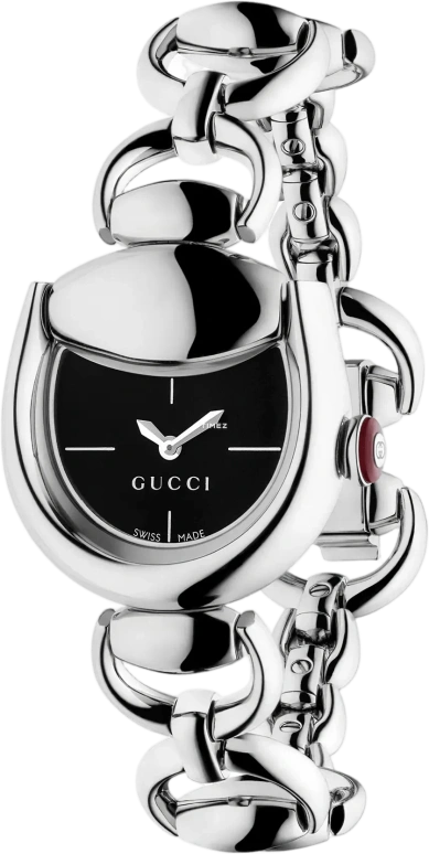 GUCCI,Horsebit 27x25mm,27x25mm,Stainless Steel,Black,Quartz,Sapphire,Crystal Glass,Other,870469 I1600 9065