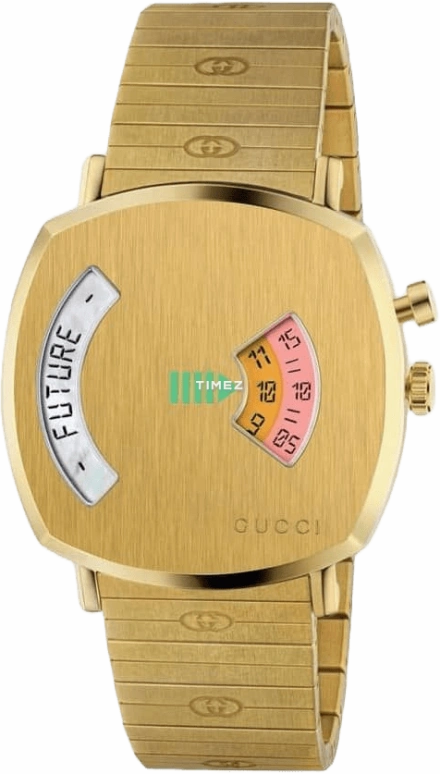 GUCCI,Grip 38mm,38mm,Stainless Steel,Gold,Quartz,Other,YA157416