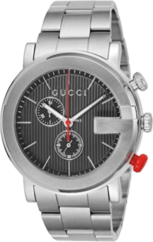 GUCCI,Gucci 43mm,43mm,Stainless Steel,Black,Quartz,YA101361